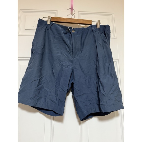 Men's Ultimate Stripe Navy Golf Shorts Size 34 - Picture 1 of 8